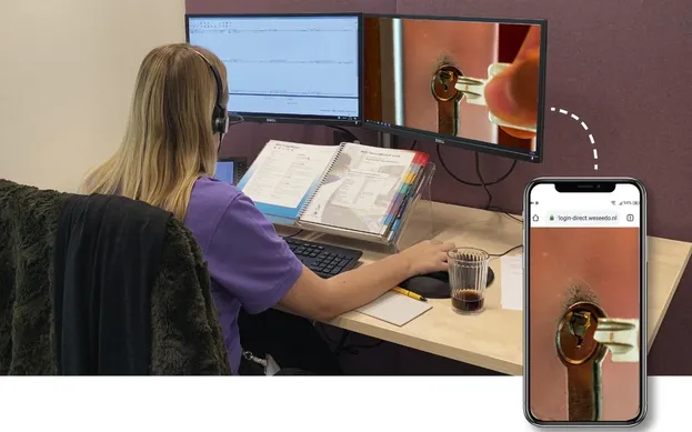 WeSeeDo Direct: Direct meekijken met huurder tijdens telefoongesprek